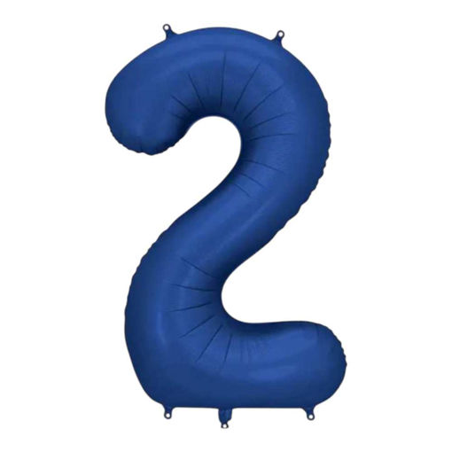 Picture of FOIL BALLOON NUMBER 2 NAVY BLUE 34 INCH